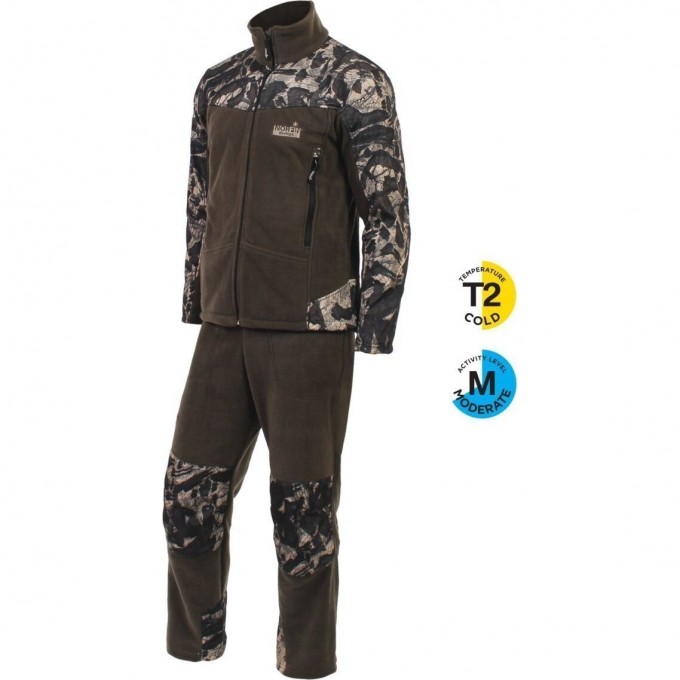 Костюм флисовый NORFIN BERINGS CAMO GREEN 02 Р.m 370002-M