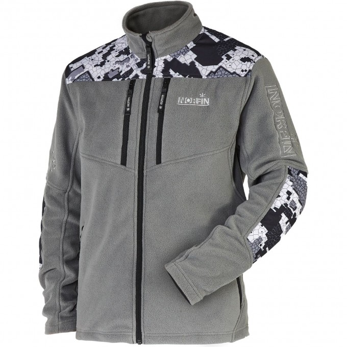 Джемпер флисовый NORFIN GLACIER CAMO 06 р.XXXL 477206-XXXL
