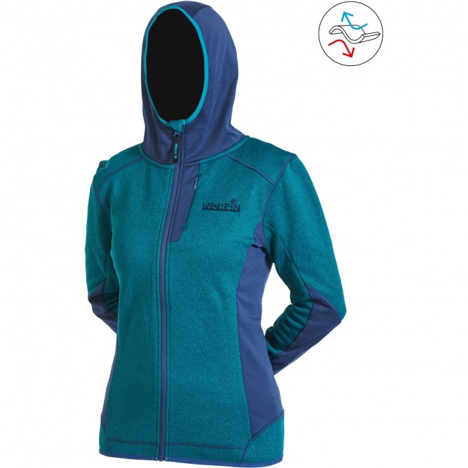 Джемпер флисовый NORFIN WOMEN OZONE DEEP BLUE 03 р.L 541203-L