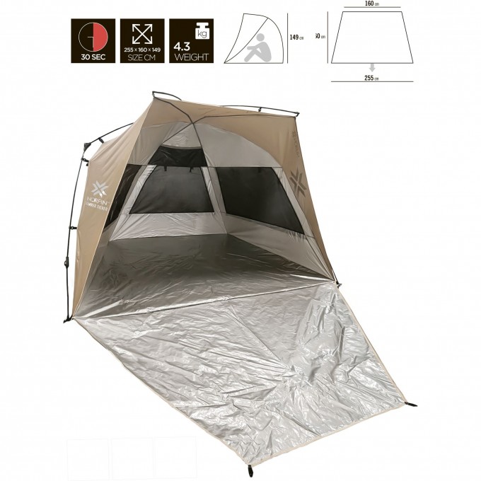 Палатка автоматическая NORFIN SUMMER SILVER NF NF-10413