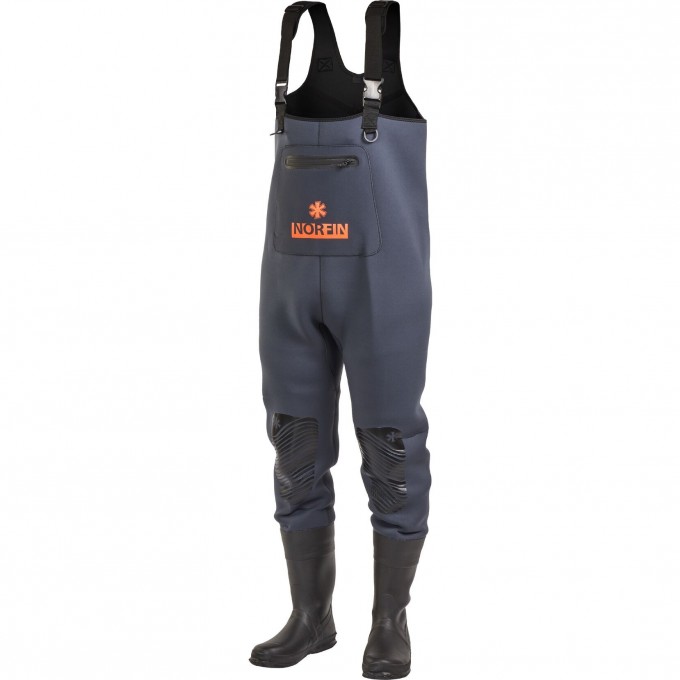 Полукомбинезон забродный NORFIN SHADOW NEOPRENE BOOTFOOT р.45-XL-S с сапогами 83500-45-XL-S