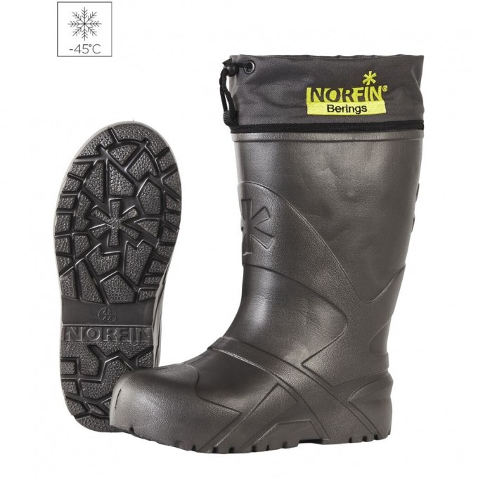 Сапоги зимние NORFIN BERINGS с манжетой, антрацит -45С EVA р.38-39 14862-3839
