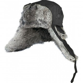 Шапка-ушанка NORFIN ARDENT черный меховой кролик р.L