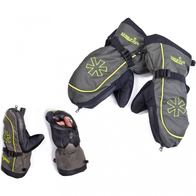Варежки NORFIN COMFORT ZIP GREEN р.L 703176-L